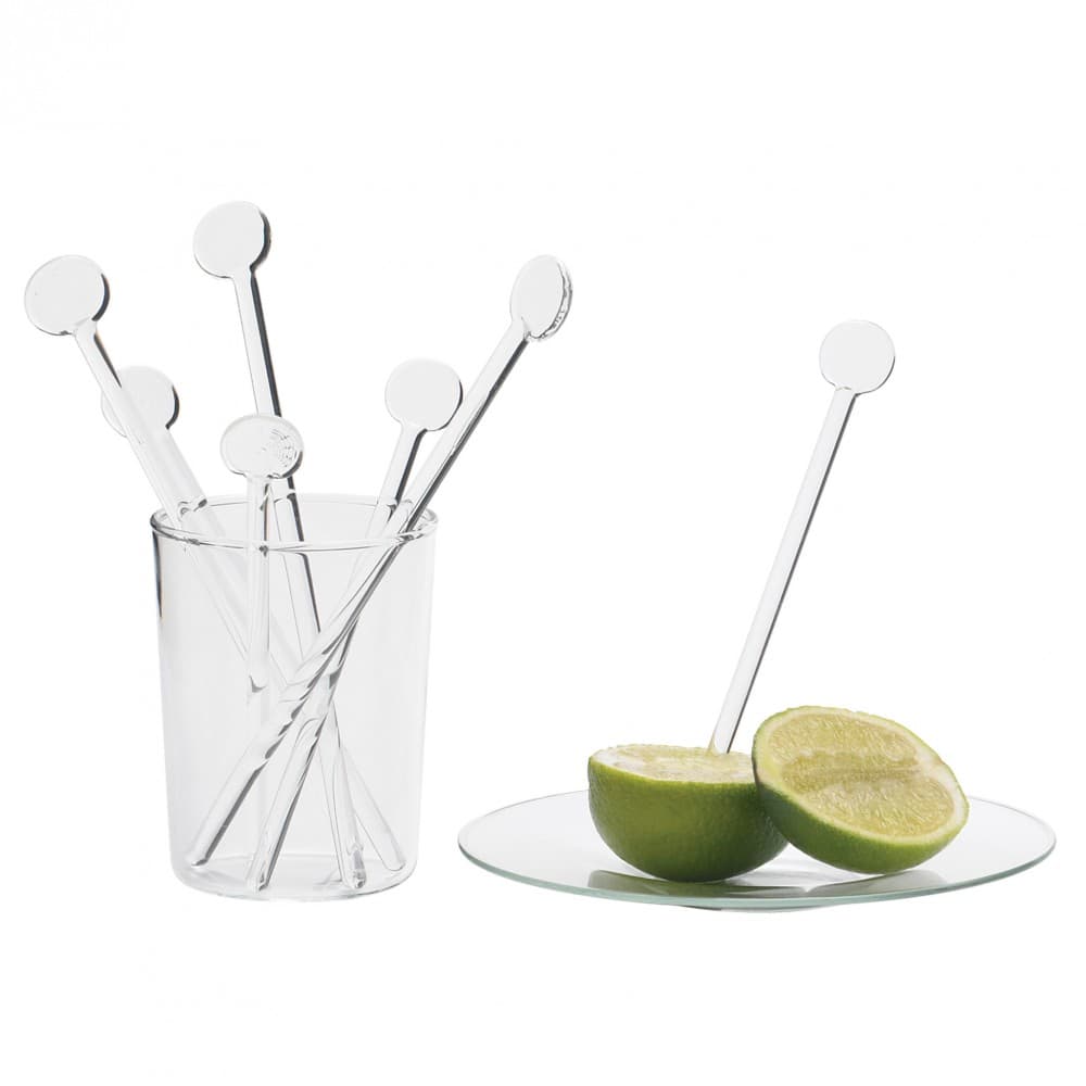 GLASS STIRRER 14 CM - 6 PCS